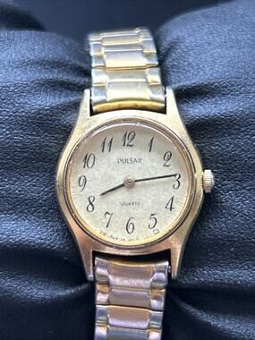 Pulsar Gold Tone Women’s Stretch Band Quartz Watch